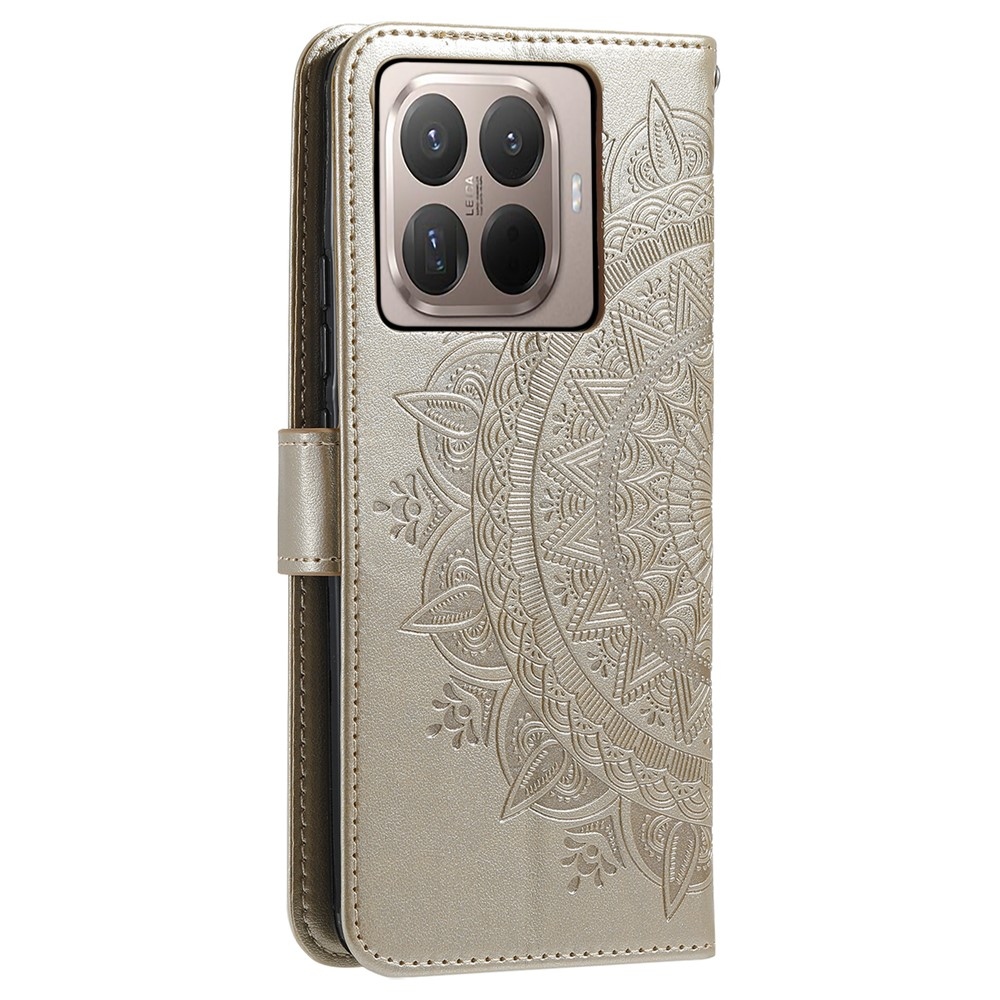 Mandala knižkové púzdro na mobil Xiaomi 17T - zlaté