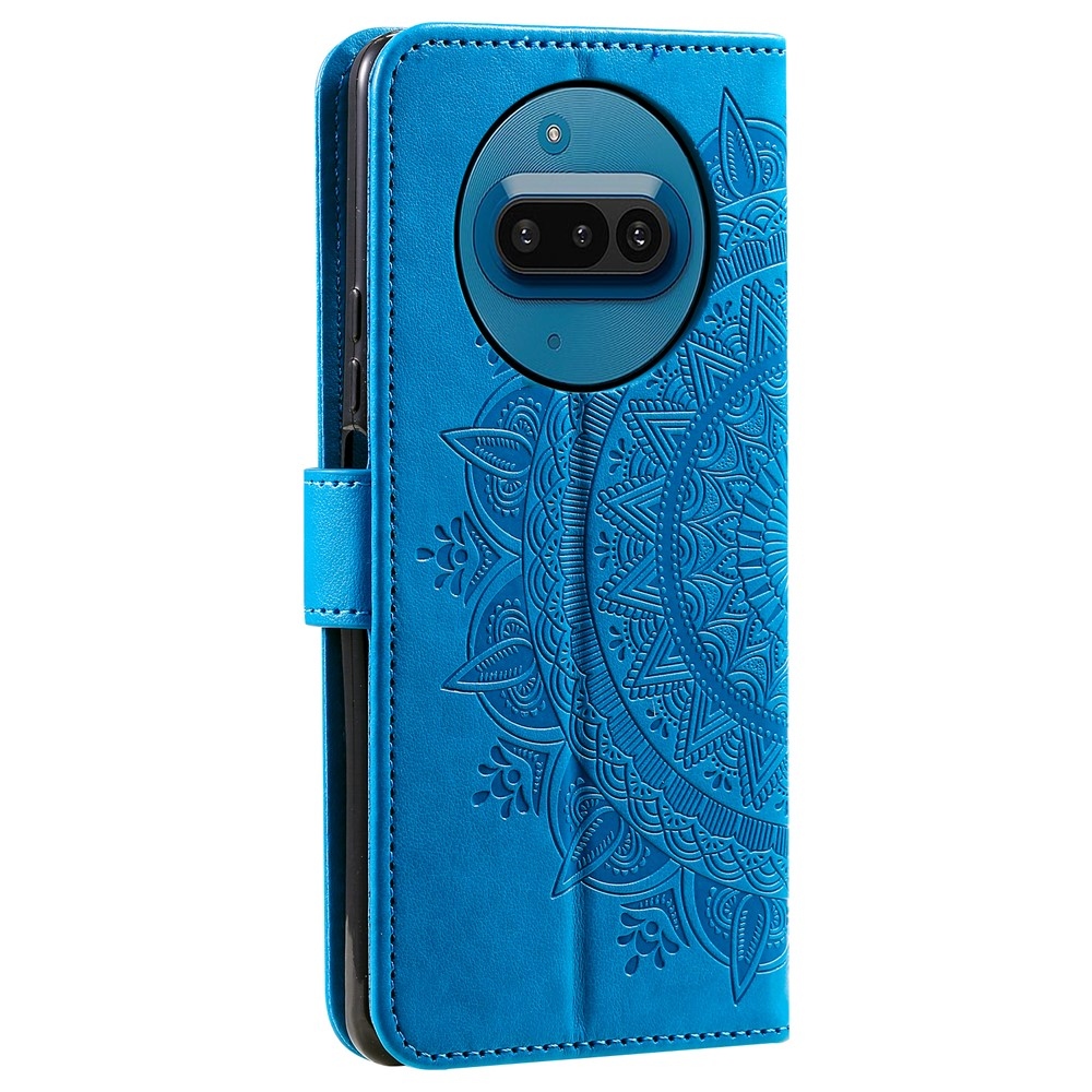 Mandala knižkové puzdro na Nothing Phone (3a) - modré