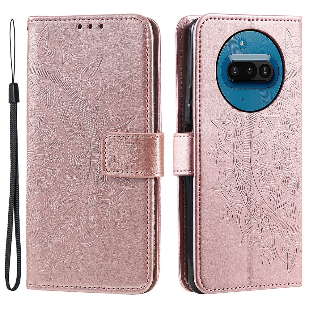 Mandala knižkové púzdro na Nothing Phone (3a) - ružovozlaté