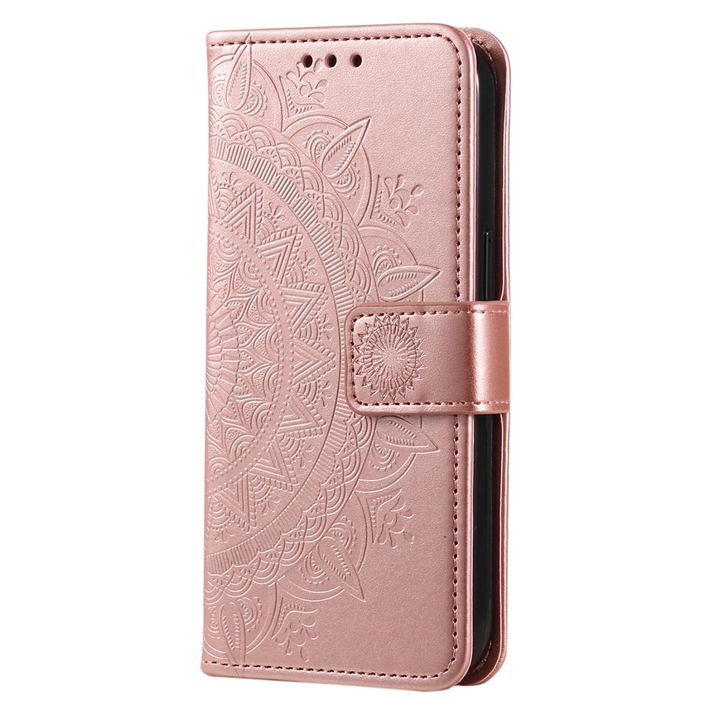 Mandala knižkové púzdro na Nothing Phone (3a) - ružovozlaté
