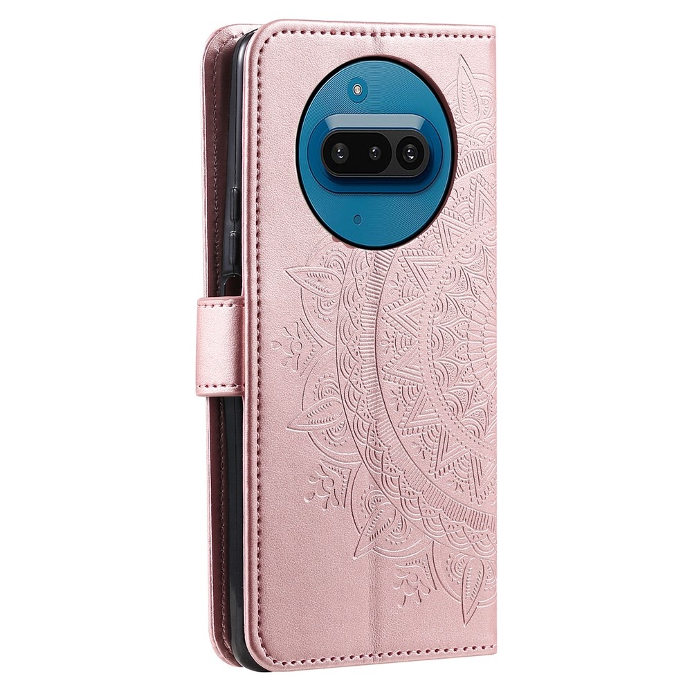 Mandala knižkové púzdro na Nothing Phone (3a) - ružovozlaté