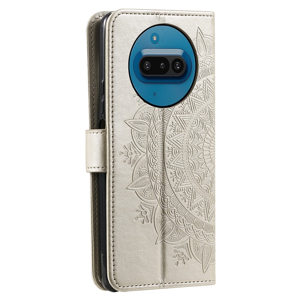 Mandala knižkové puzdro na Nothing Phone (3a) - zlaté