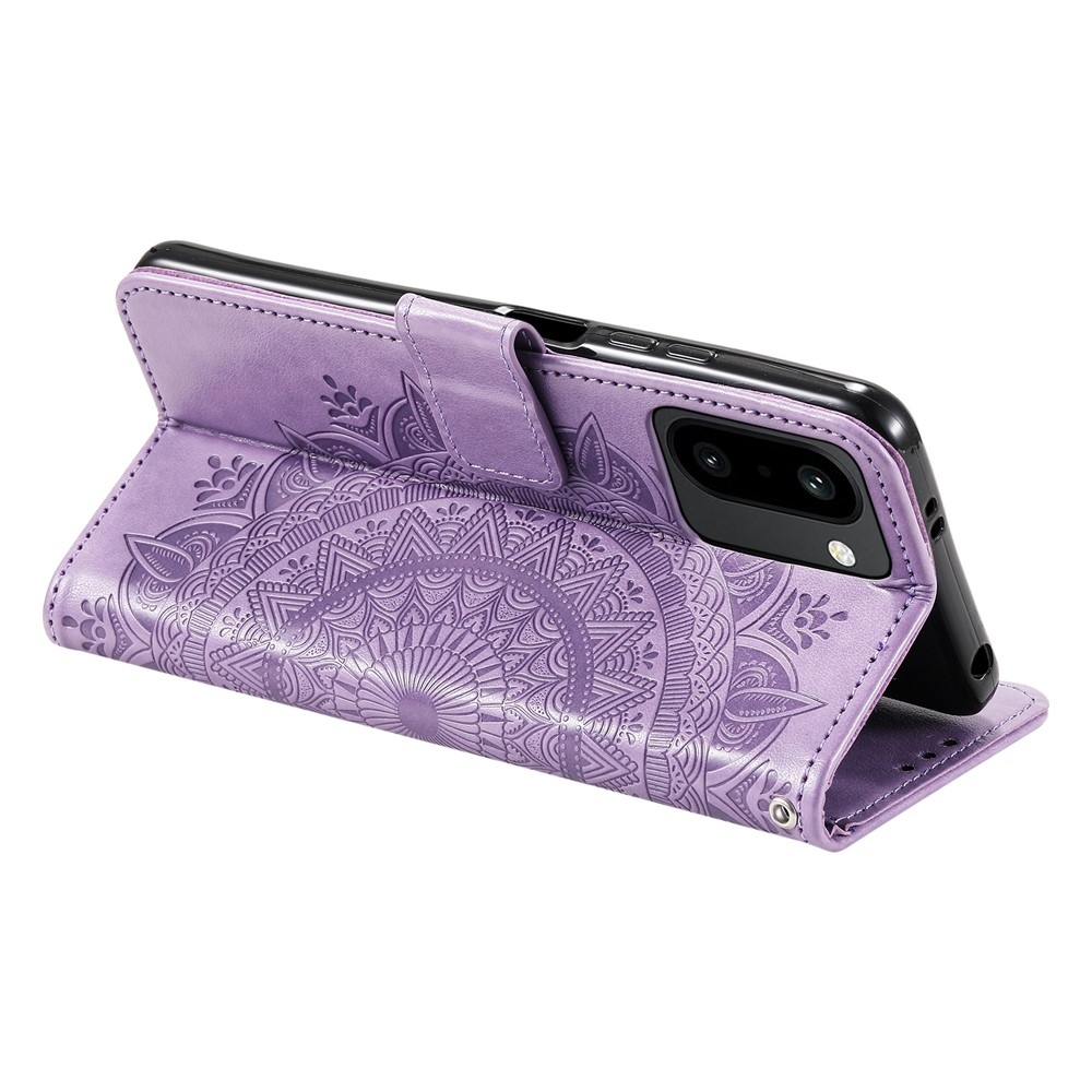 Mandala knižkové puzdro na OnePlus 15R 5G - fialové