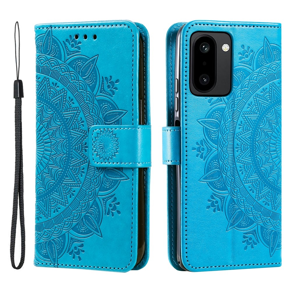 Mandala knižkové púzdro na OnePlus 15R 5G - modré