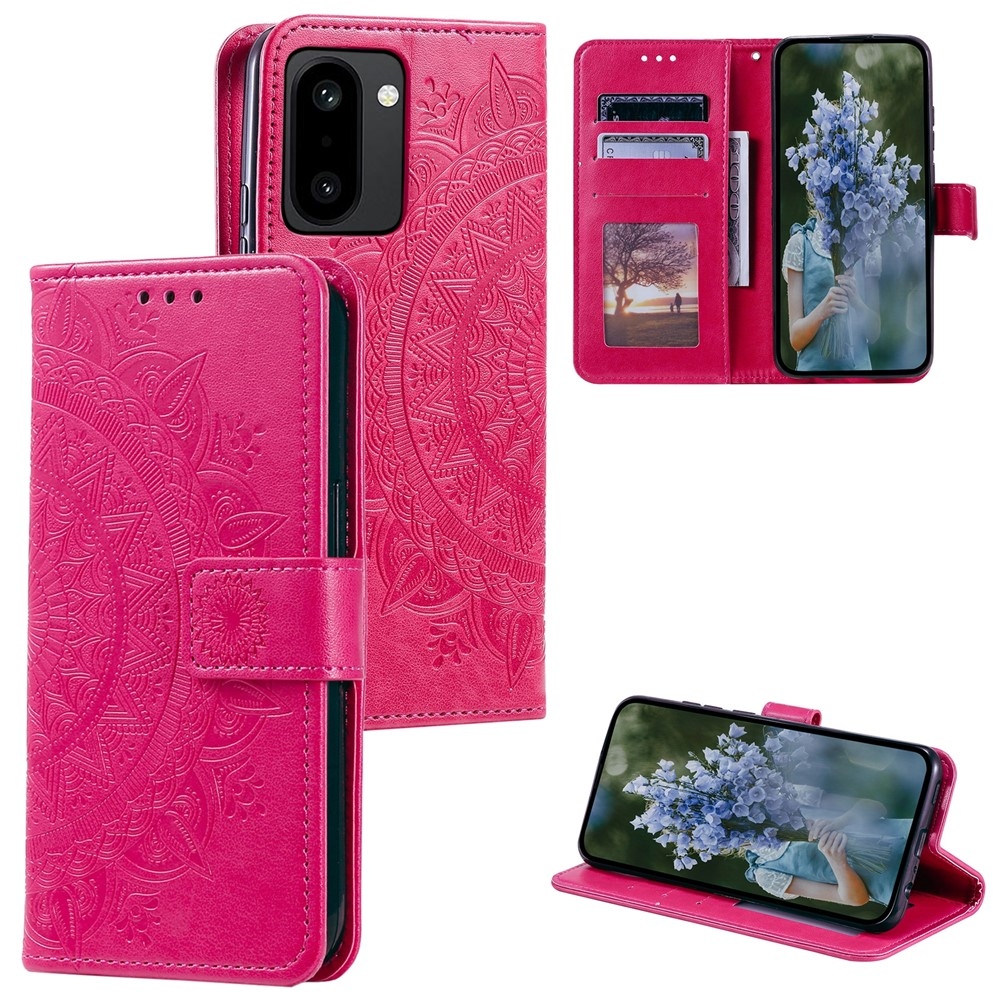 Mandala knižkové puzdro na OnePlus 15R 5G - rose