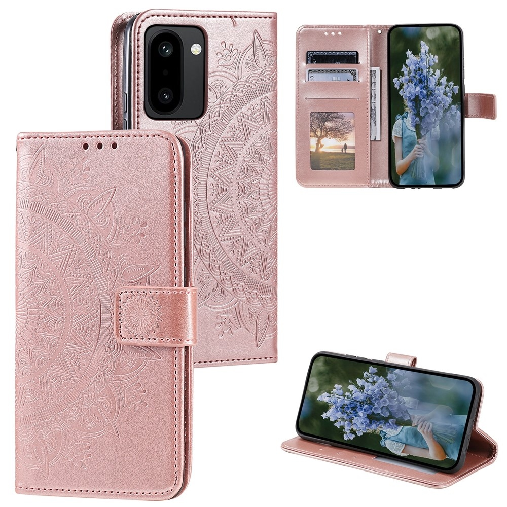 Mandala knižkové púzdro na OnePlus 15R 5G - ružovozlaté