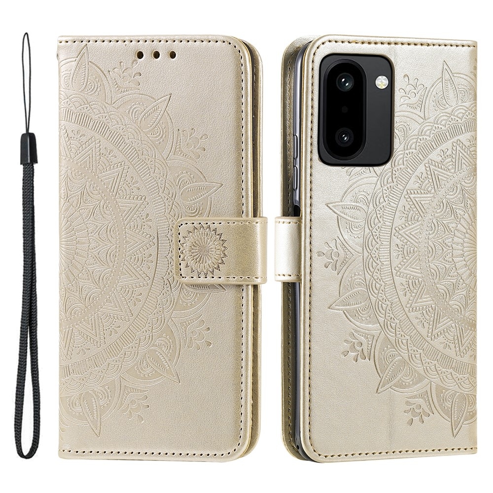 Mandala knižkové puzdro na OnePlus 15R 5G - zlaté