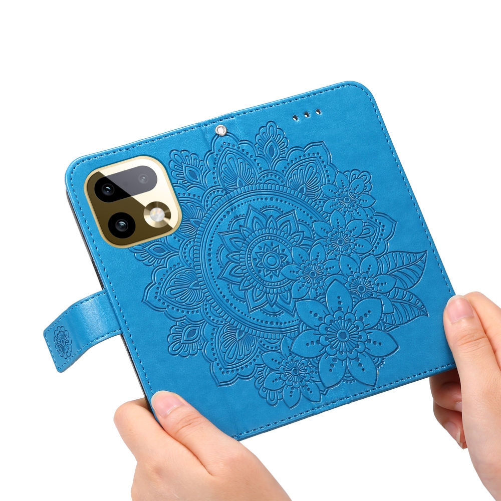 Mandala knižkové puzdro na Realme 16 Pro+ 5G - modré