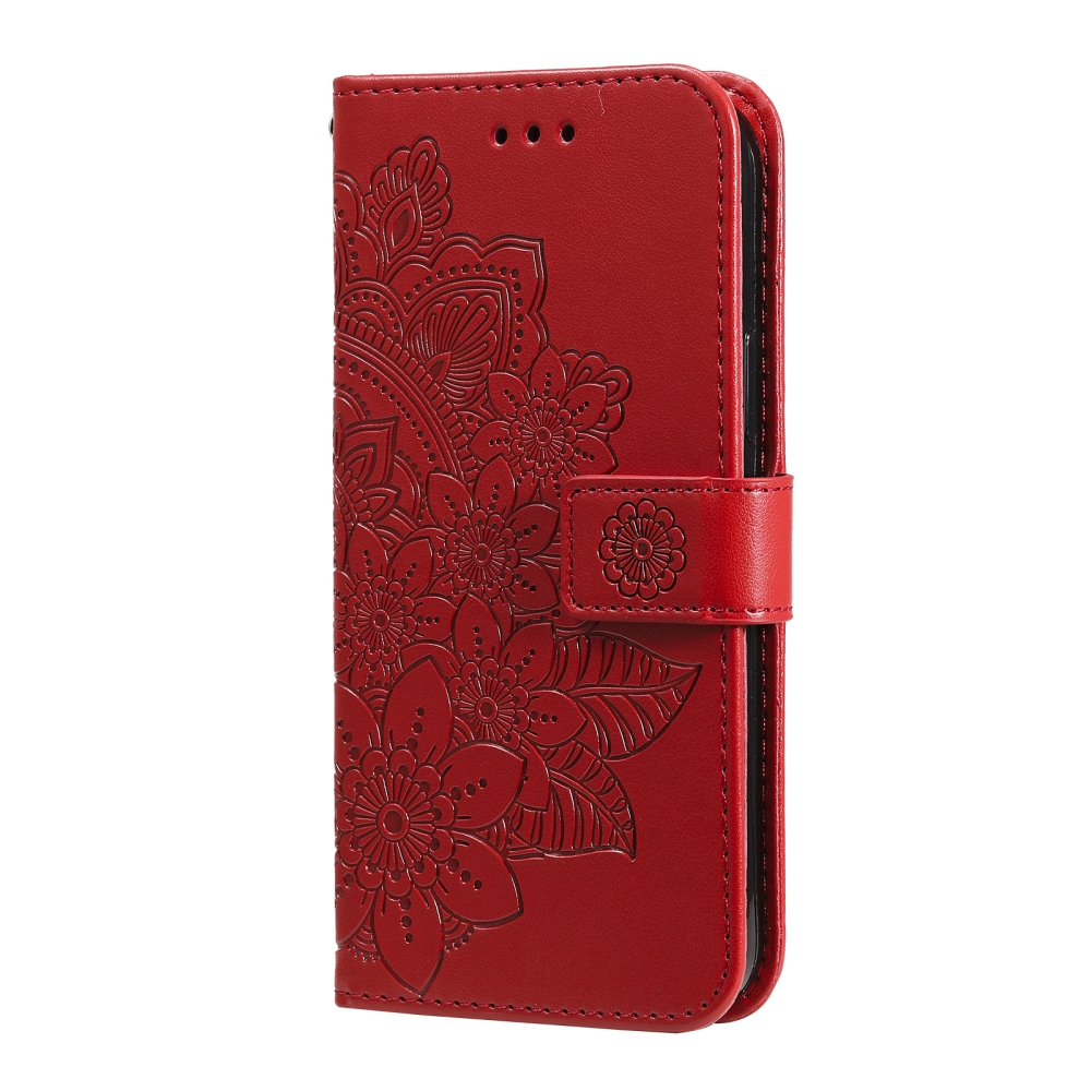 Mandala knižkové púzdro na Samsung Galaxy S26 FE - červené