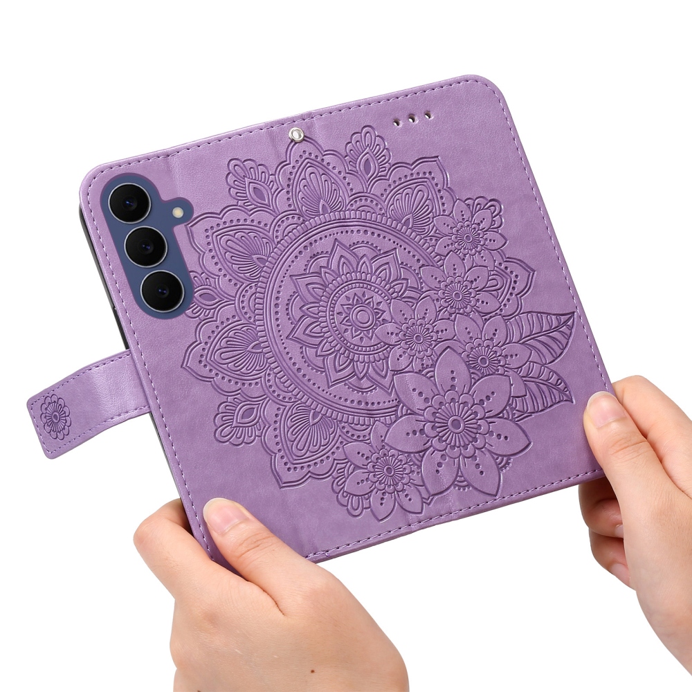 Mandala knižkové púzdro na Samsung Galaxy S26 FE - fialové