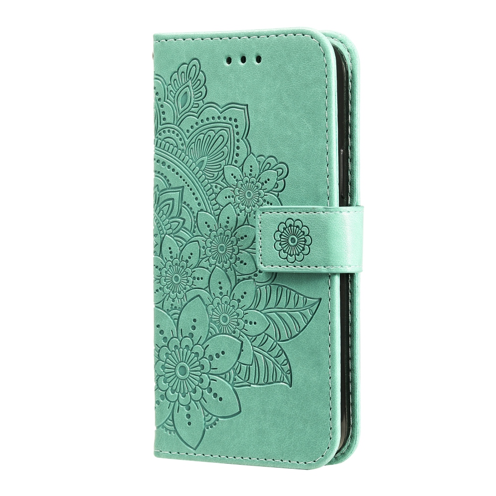 Mandala knižkové púzdro na Samsung Galaxy S26 FE - modrozelené