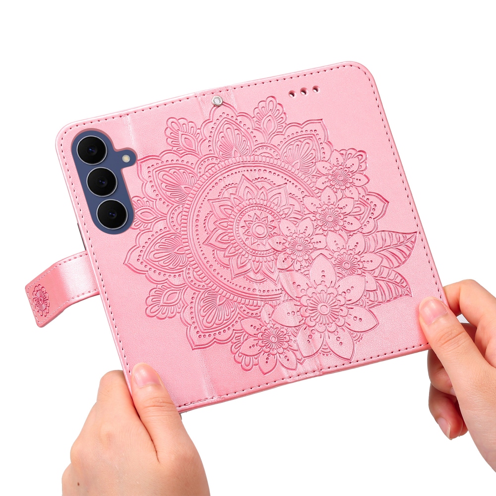 Mandala knižkové púzdro na Samsung Galaxy S26 FE - ružové