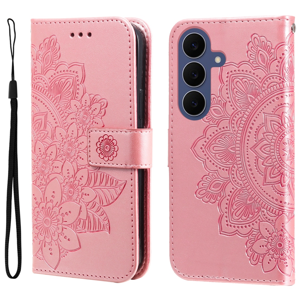 Mandala knižkové púzdro na Samsung Galaxy S26 FE - ružové