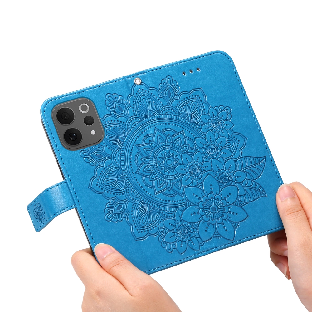 Mandala knižkové púzdro na Vivo V70 5G - modré