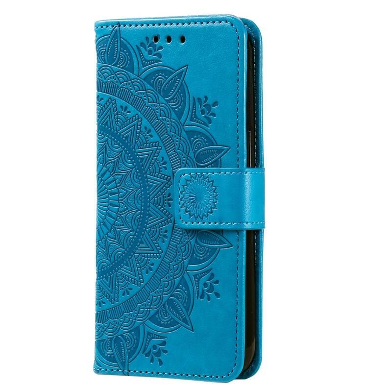 Mandala knižkové púzdro na Xiaomi 13 Lite - modré