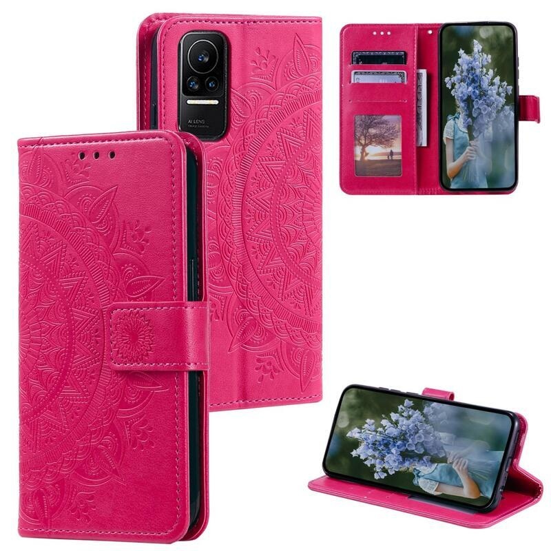 Mandala knižkové púzdro na Xiaomi 13 Lite - rose