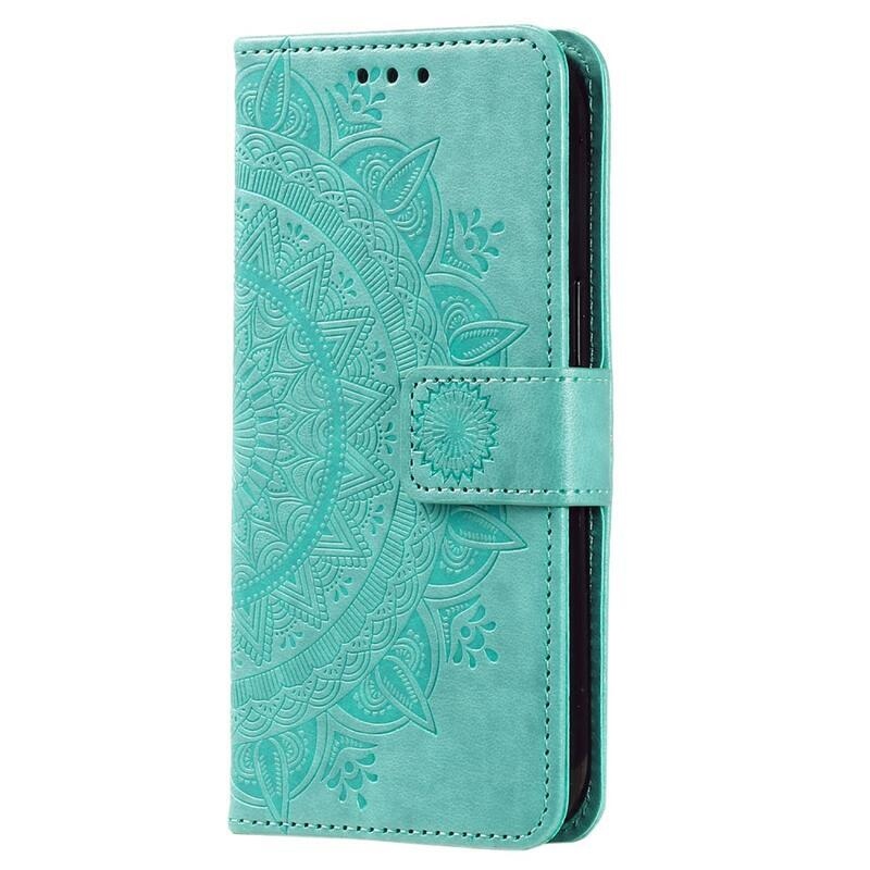 Mandala knižkové púzdro na Xiaomi 13 Lite - zelené