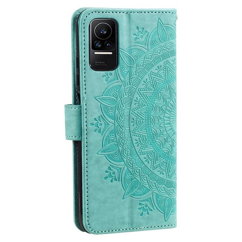 Mandala knižkové púzdro na Xiaomi 13 Lite - zelené