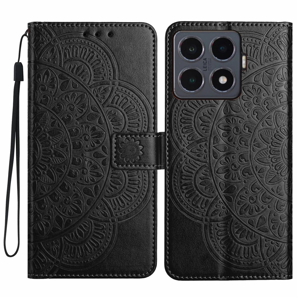 Mandala knižkové púzdro na Xiaomi 15T Pro - čierne