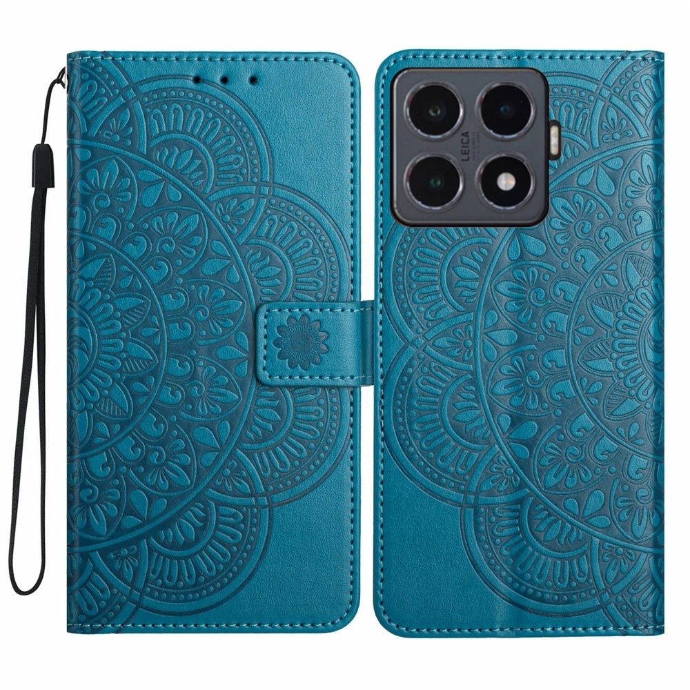 Mandala knižkové púzdro na Xiaomi 15T Pro - modré