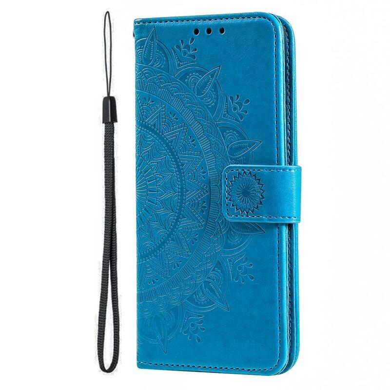 Mandala knižkové púzdro na Xiaomi Poco F5 - modré