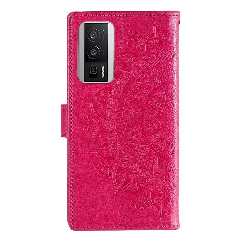 Mandala knižkové púzdro na Xiaomi Poco F5 Pro - rose