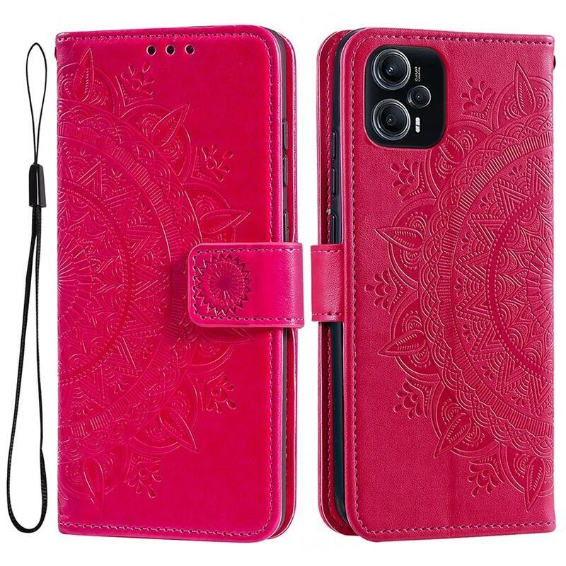 Mandala knižkové púzdro na Xiaomi Poco F5 - rose