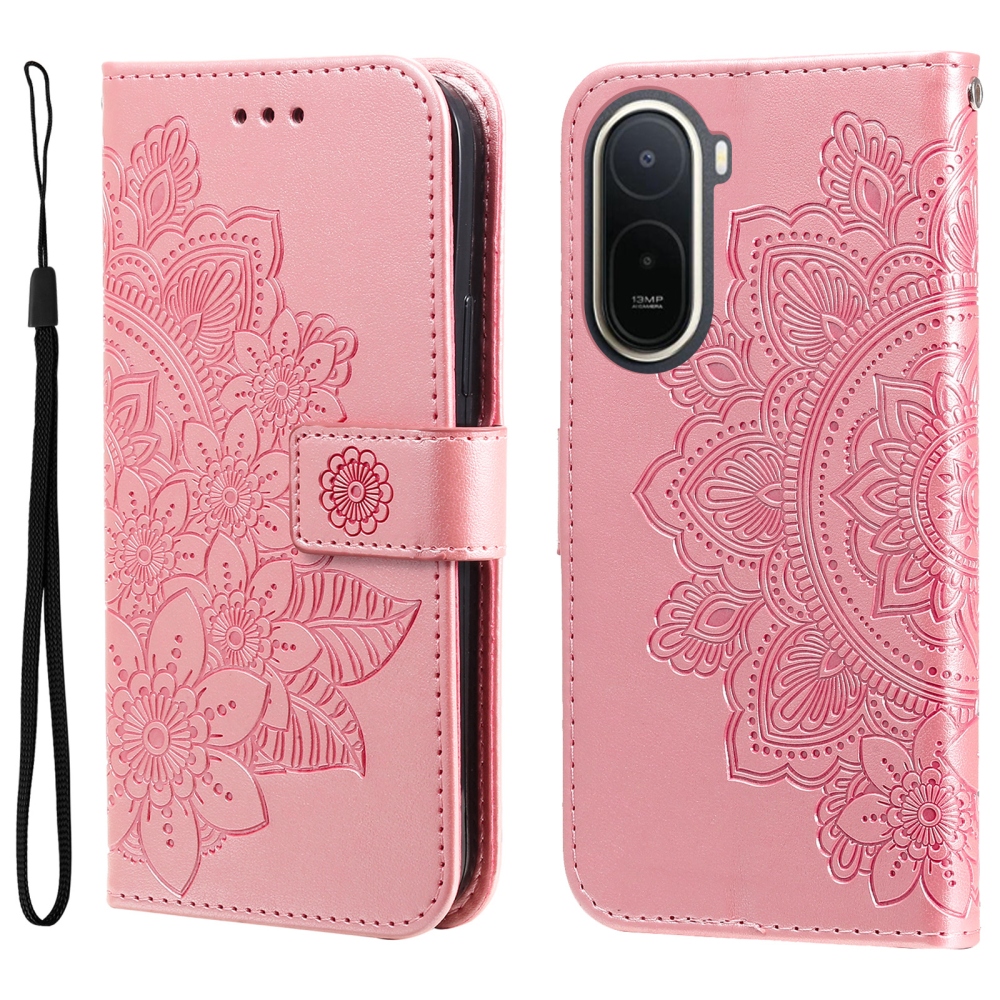 Mandala knižkové púzdro na Xiaomi Redmi A7 Pro - ružové