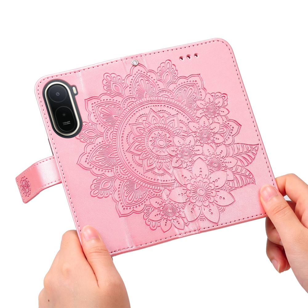 Mandala knižkové púzdro na Xiaomi Redmi A7 Pro - ružové