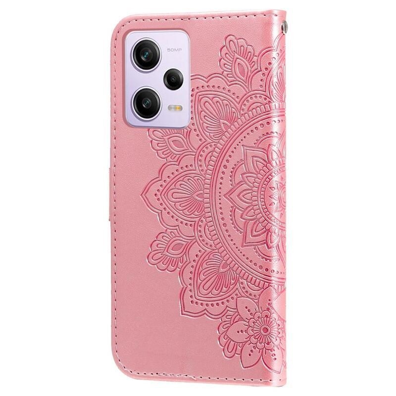 Mandala knižkové púzdro na Xiaomi Redmi Note 12 Pro 5G/Poco X5 Pro 5G - ružové