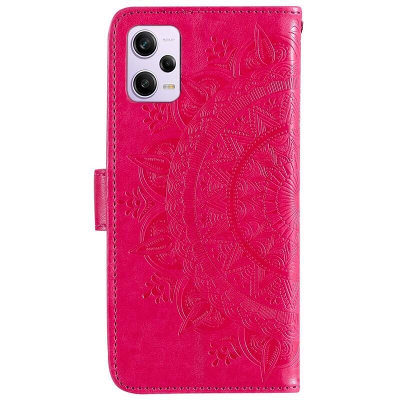 Mandala knižkové púzdro na Xiaomi Redmi Note 12 Pro+ 5G - rose