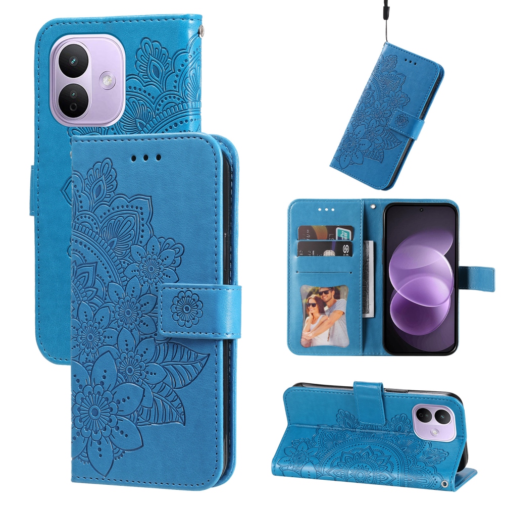 Mandala knižkové púzdro na Xiaomi Redmi Note 17 Pro 5G - modré