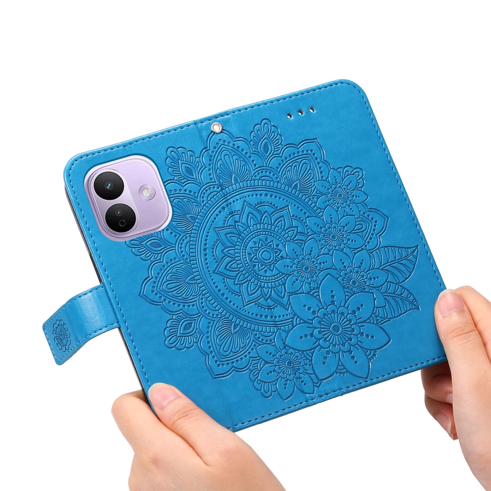 Mandala knižkové púzdro na Xiaomi Redmi Note 17 Pro 5G - modré