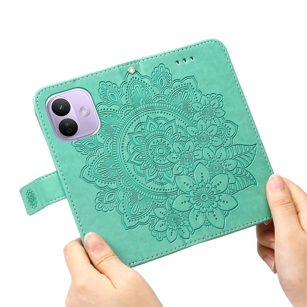 Mandala knižkové púzdro na Xiaomi Redmi Note 17 Pro 5G - modrozelené