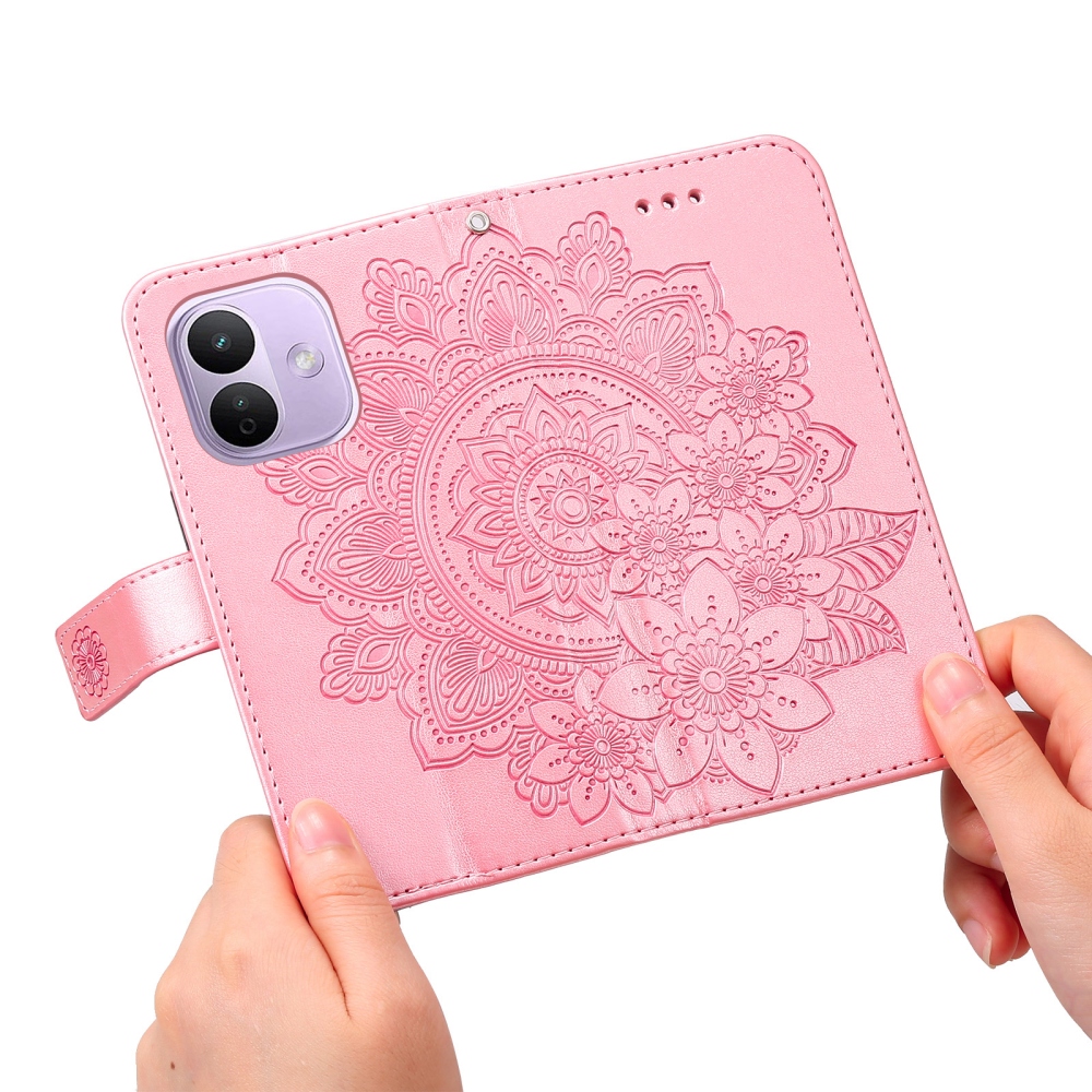 Mandala knižkové púzdro na Xiaomi Redmi Note 17 Pro 5G - ružové