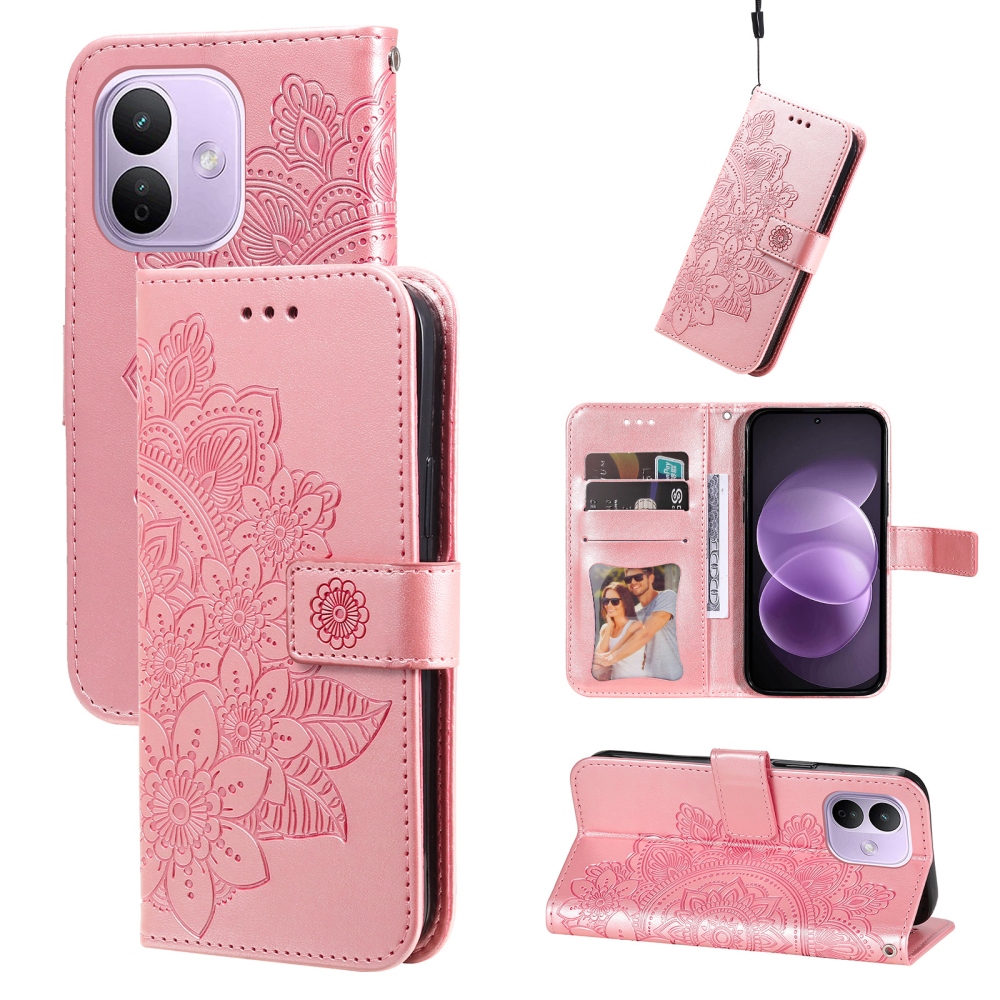 Mandala knižkové púzdro na Xiaomi Redmi Note 17 Pro 5G - ružové