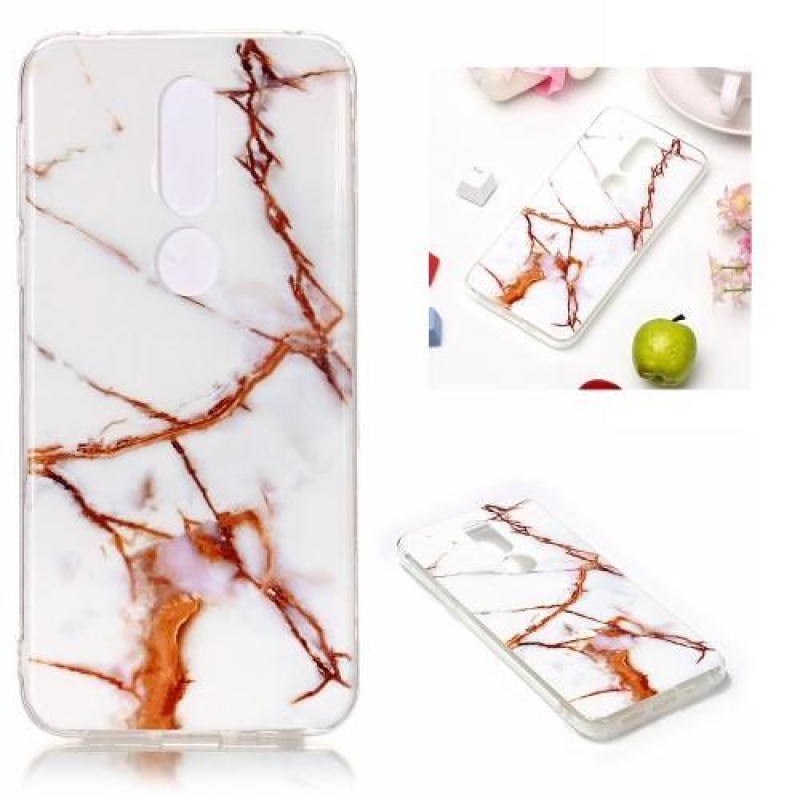 Marble gélový obal s obrázkom na mobil Nokia 7.1 - vzor 1