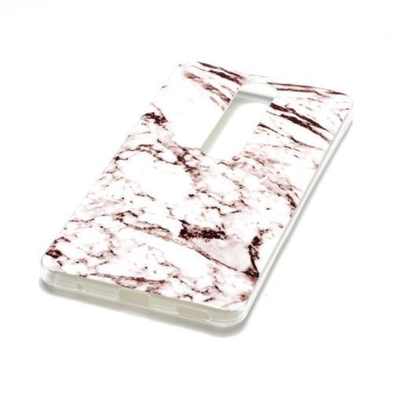 Marble silikónový kryt na mobil Nokia 6.1 - bielo-sivý