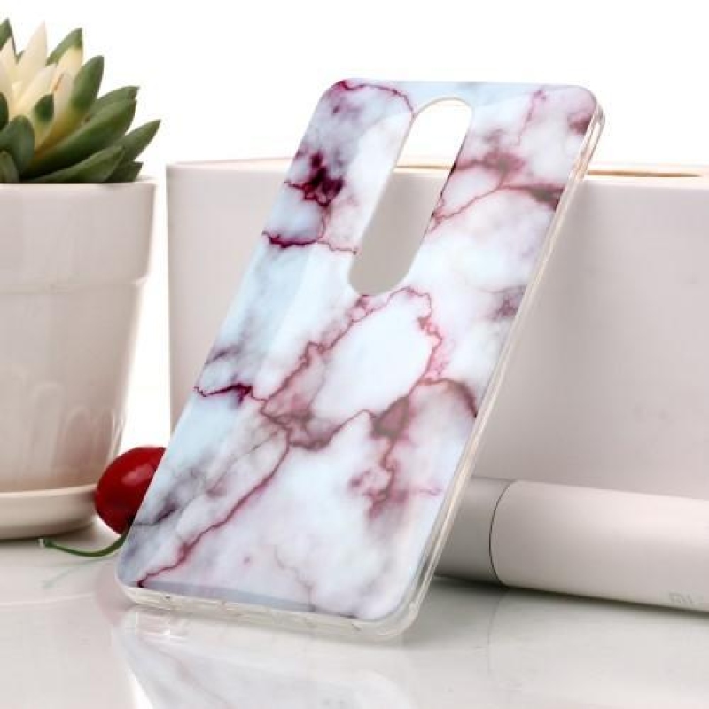 Marble silikónový kryt na mobil Nokia 6.1 - fialový