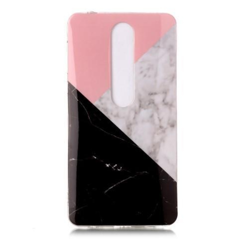 Marble silikónový kryt na mobil Nokia 6.1 - trojfarebný