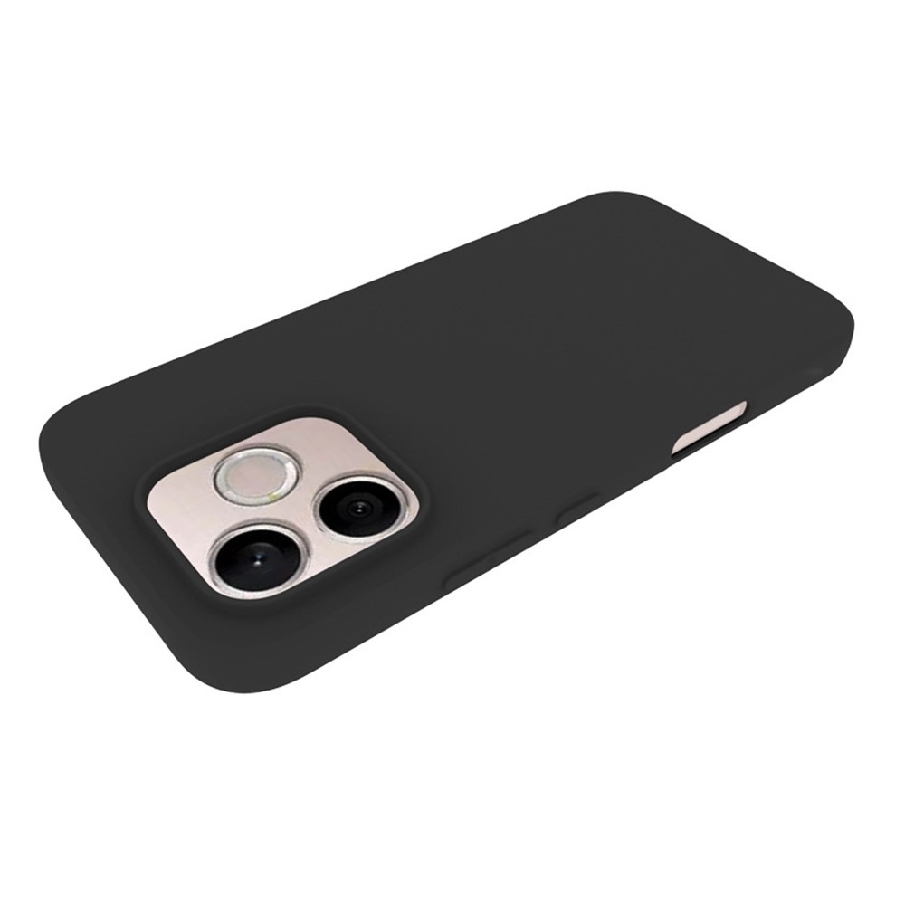 Matný gélový obal na mobil Honor 600 Lite 5G - čierny