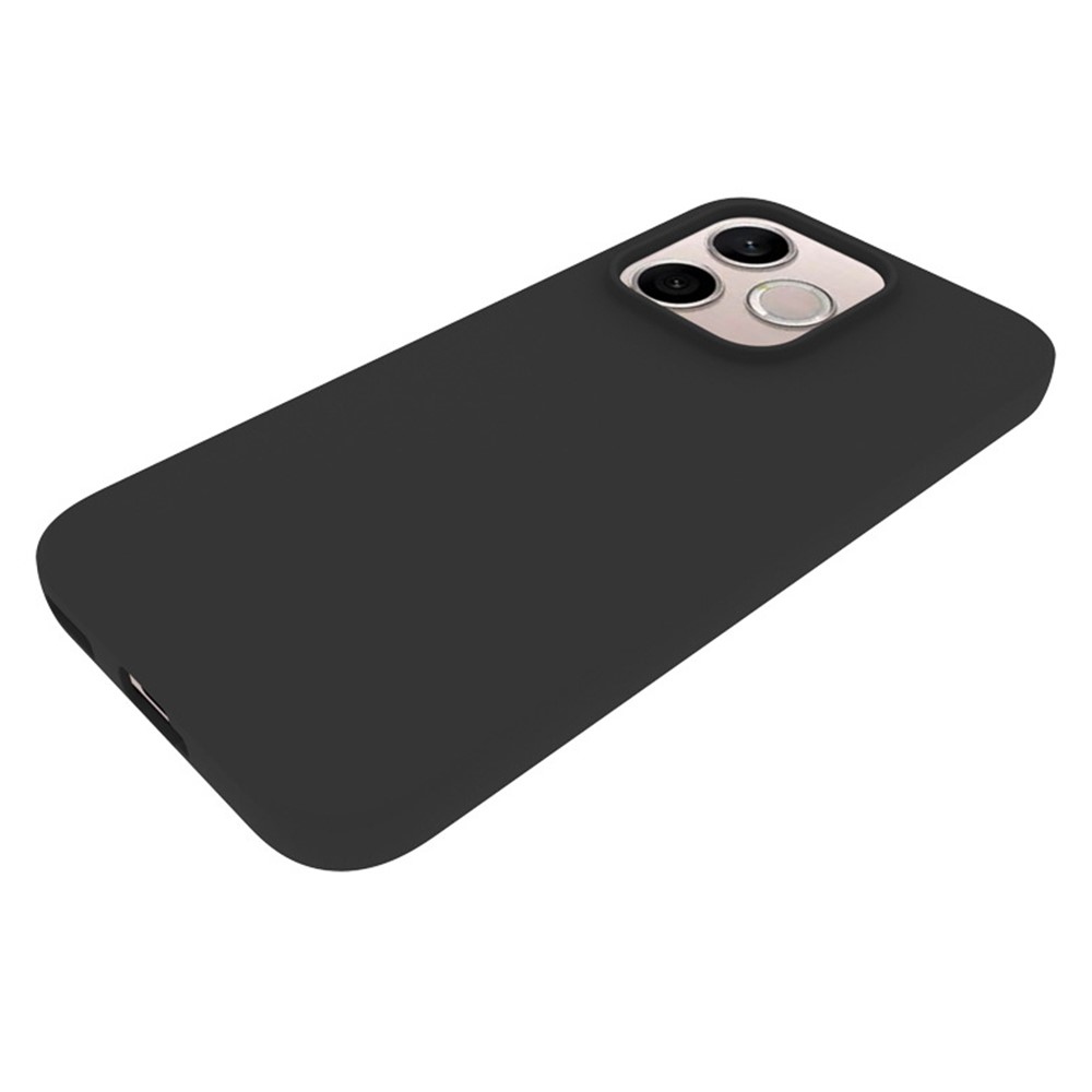 Matný gélový obal na mobil Honor 600 Lite 5G - čierny