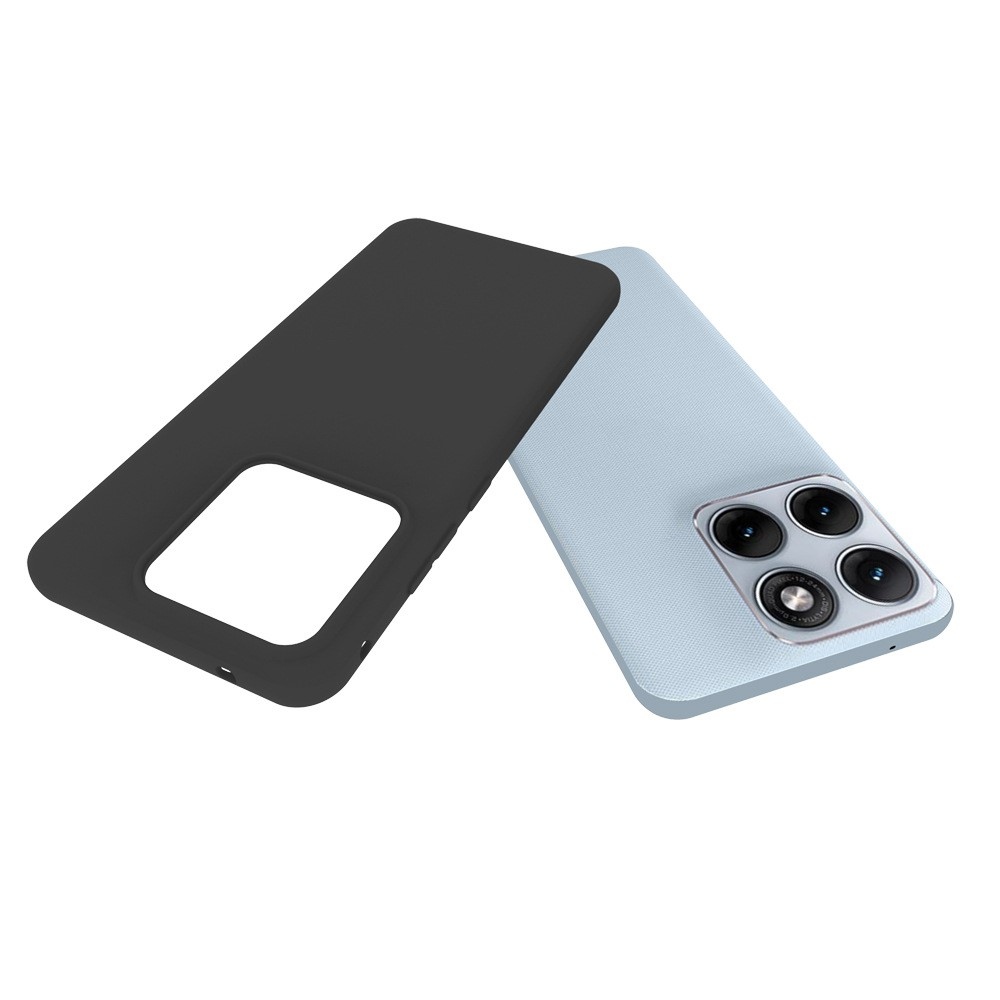 Matný gélový obal na mobil Motorola Edge 70 Fusion 5G - čierny