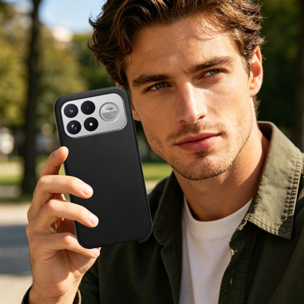 Matný gélový obal na mobil Xiaomi Poco F9 Ultra/F8 Ultra 5G - čierny