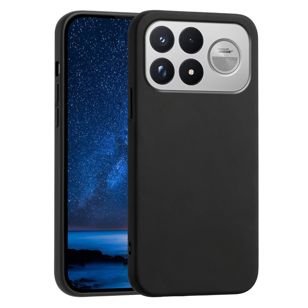Matný gélový obal na mobil Xiaomi Poco F9 Ultra/F8 Ultra 5G - čierny