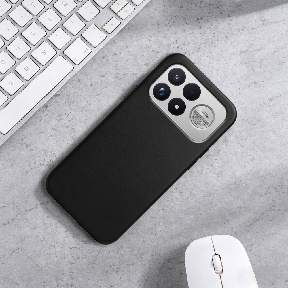 Matný gélový obal na mobil Xiaomi Poco F9 Ultra/F8 Ultra 5G - čierny
