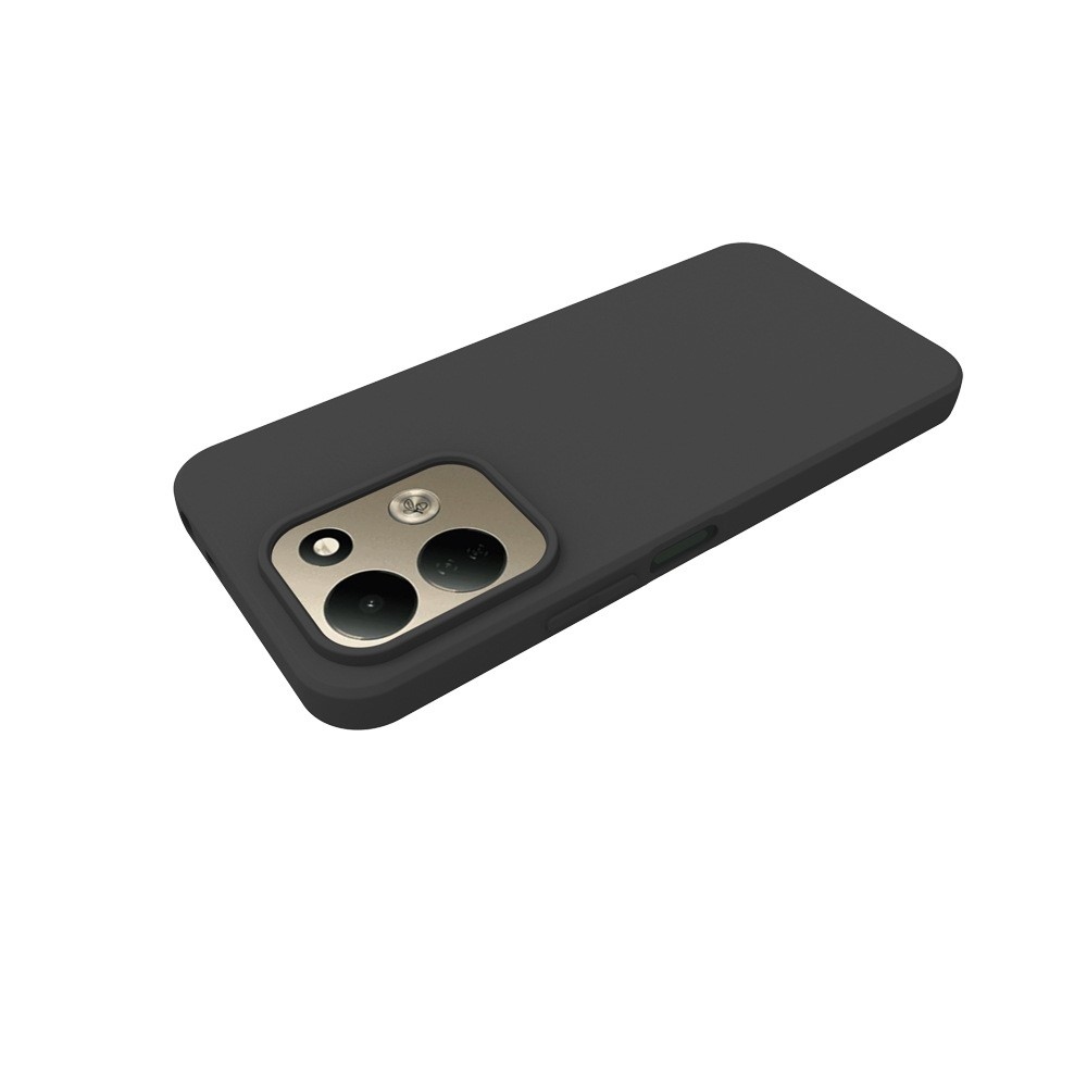 Matný gélový obal na mobil Xiaomi Redmi 17 4G/5G - čierny