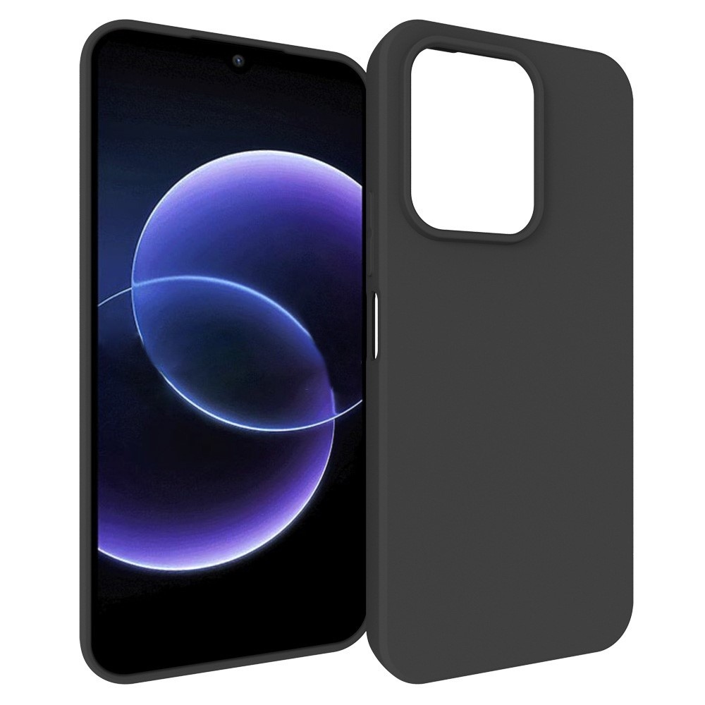 Matný gélový obal na mobil Xiaomi Redmi 17 4G/5G - čierny