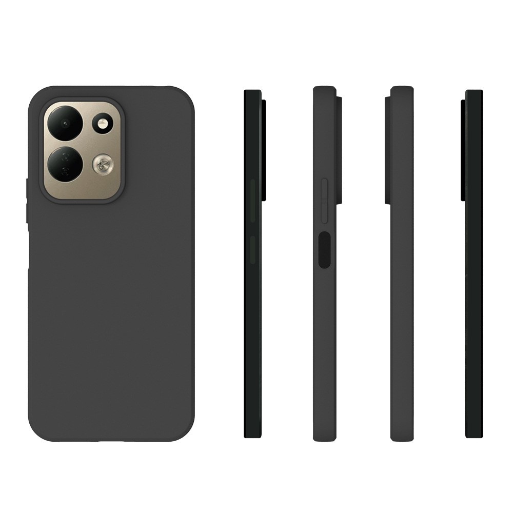Matný gélový obal na mobil Xiaomi Redmi 17 4G/5G - čierny