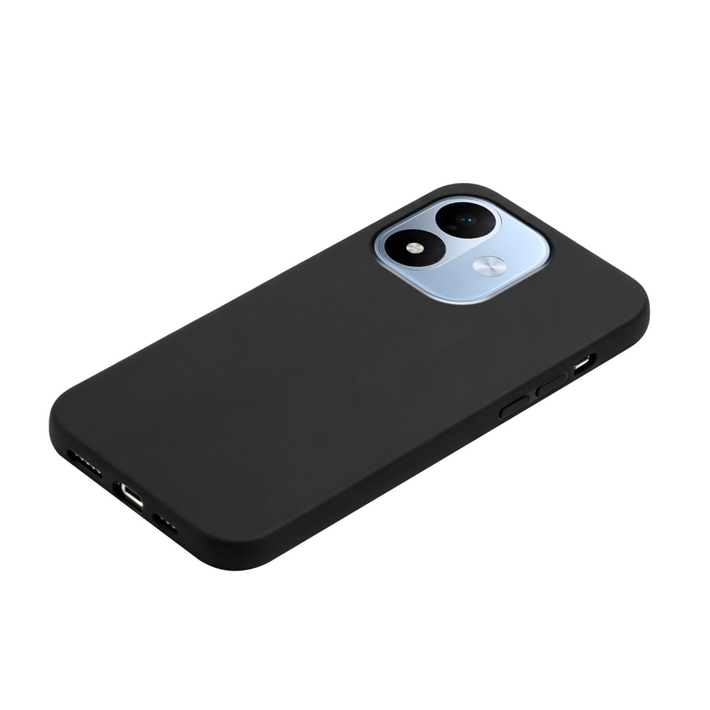 Matný gélový obal na mobil Xiaomi Redmi Note 17 4G/5G - čierny